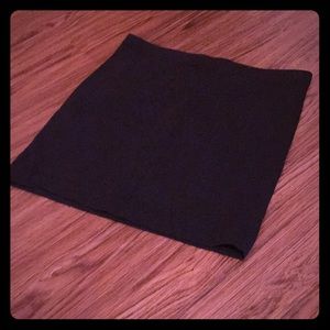 Black mini skirt